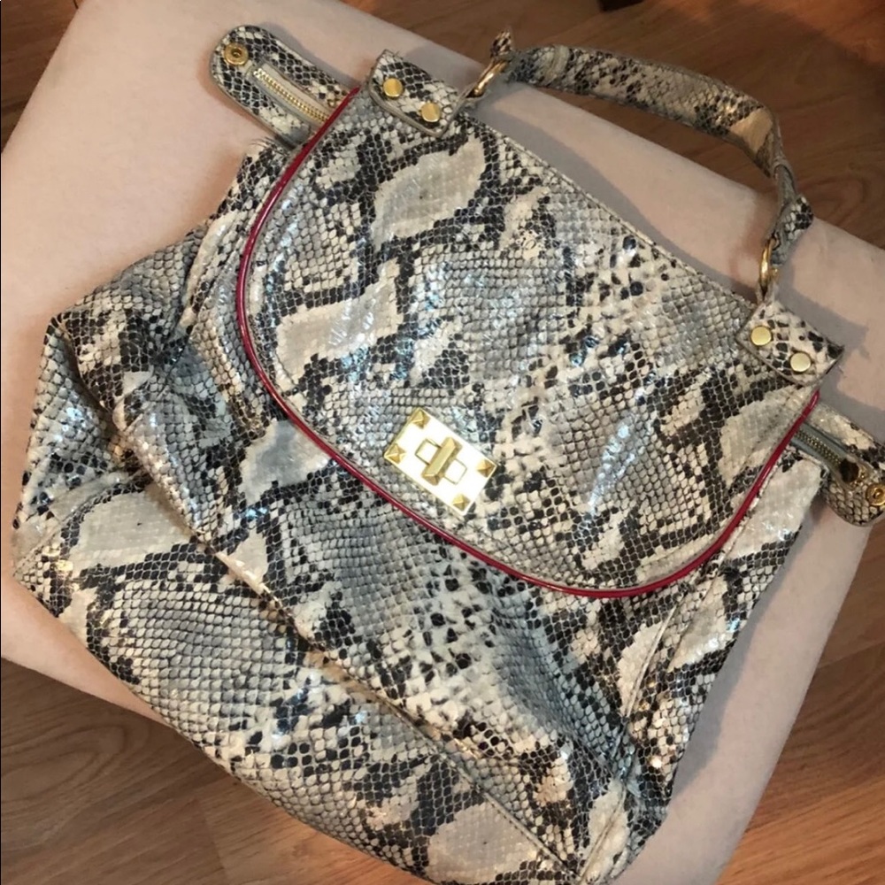 Jessica Simpson snakeskin purse